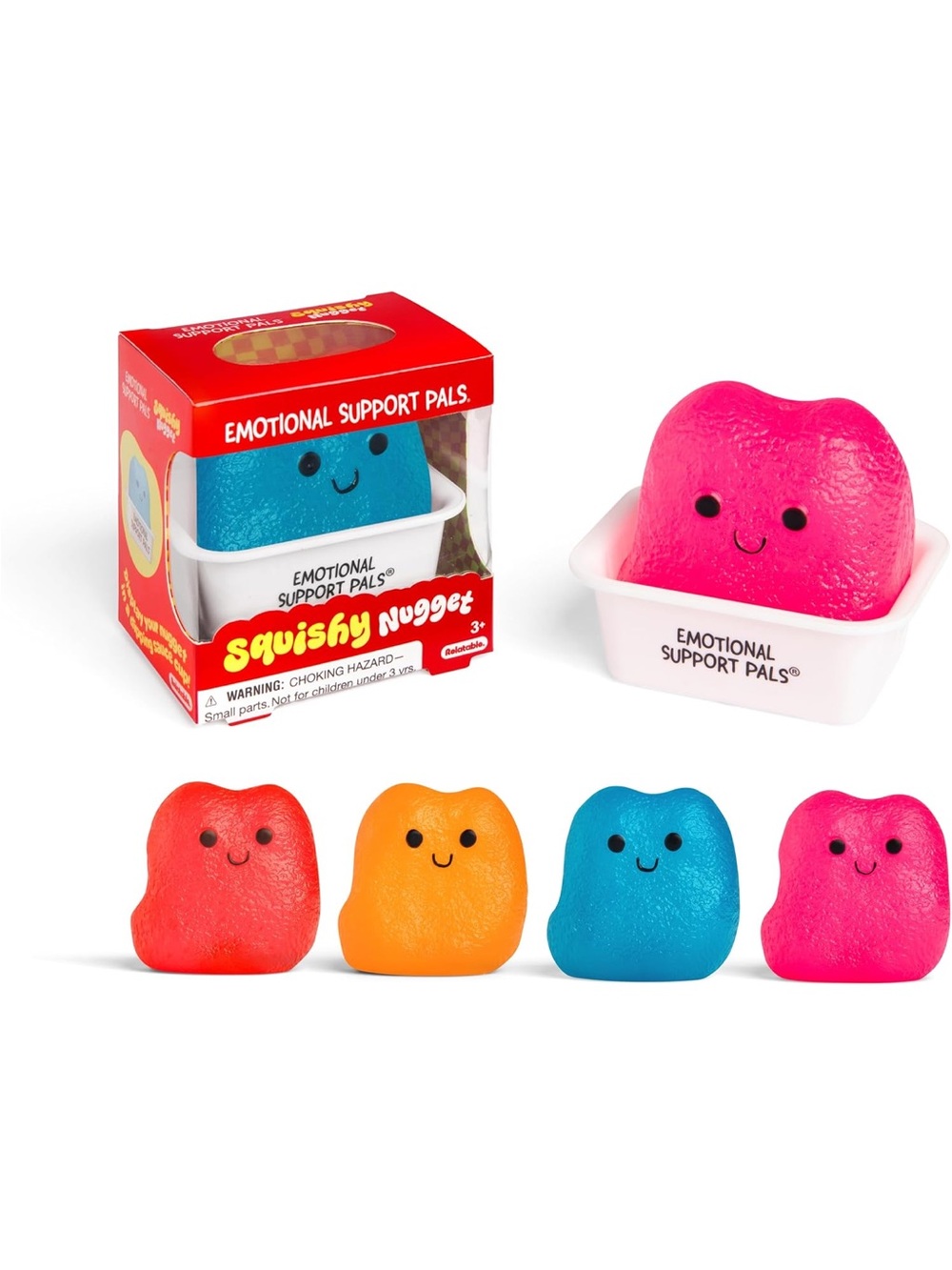 Emotional Support Pals Squishy Chicken Nugget - Orange Squishy Toy